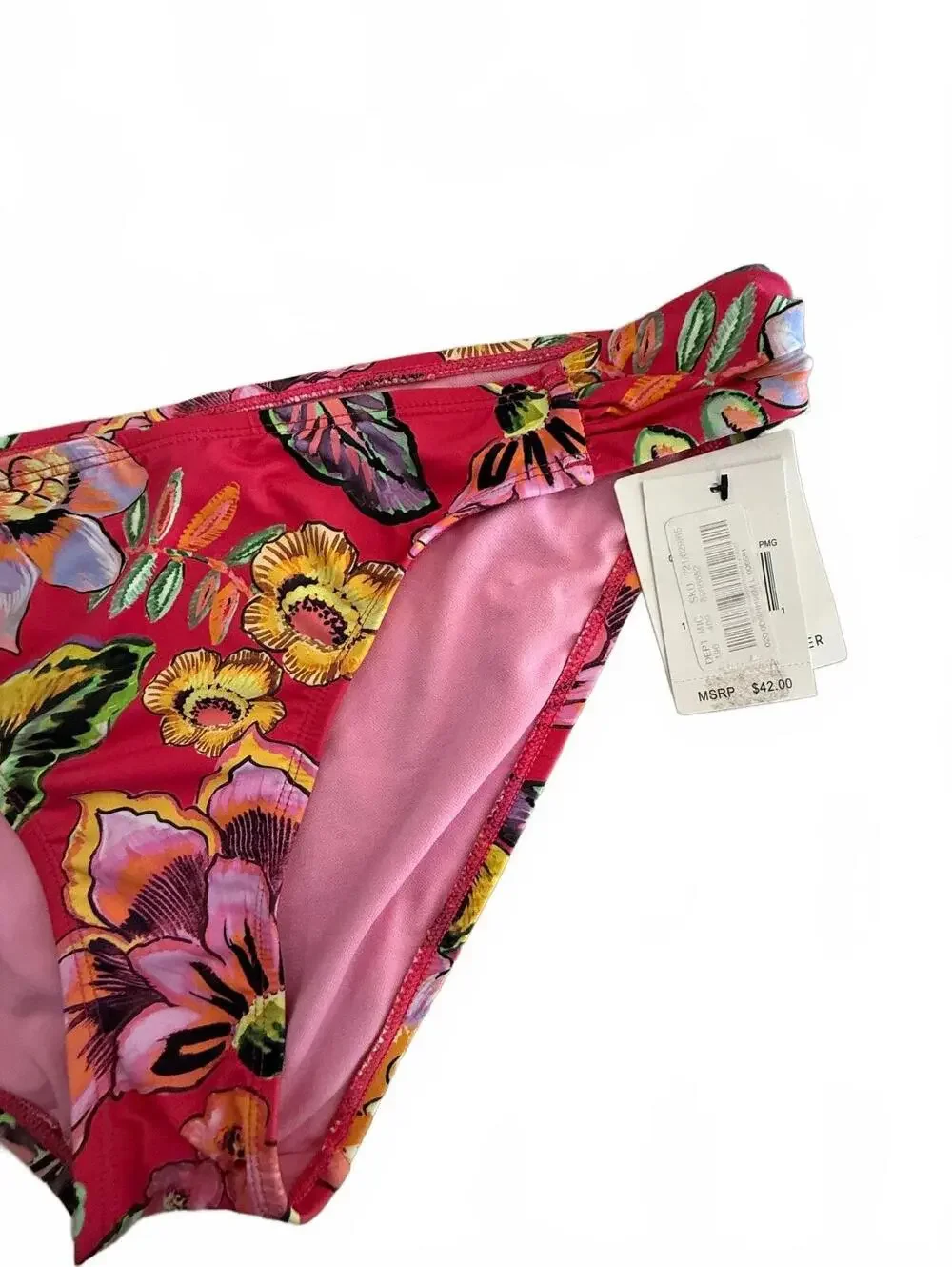 Gibson Latimer Pink Floral Bikini Bottoms Size Small